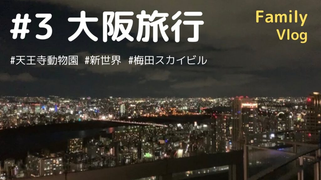 【ファミリーVlog #3】大阪旅行：後編