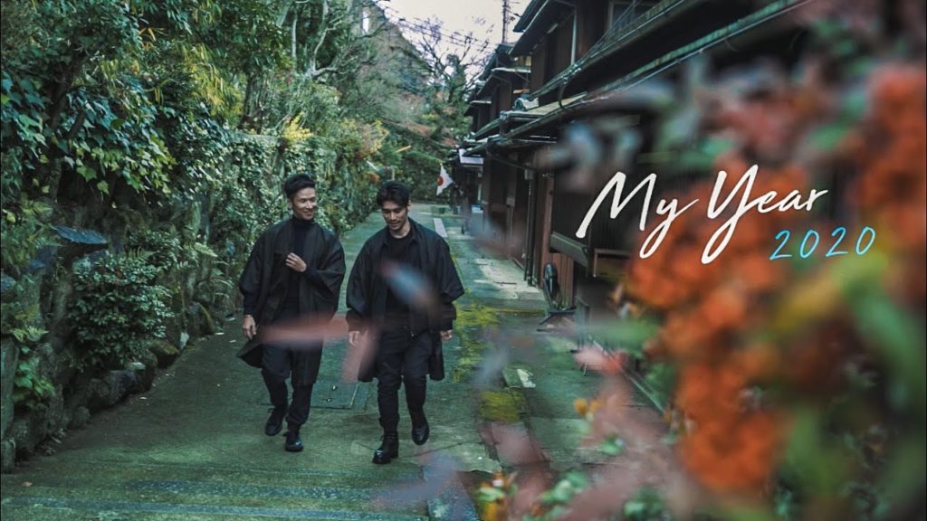 My Year 2020  Kyoto【じいちゃんの羽織を着て、今年の幸せを願い歩く京都  / 気合の書き初めも :) 】2020年 元旦