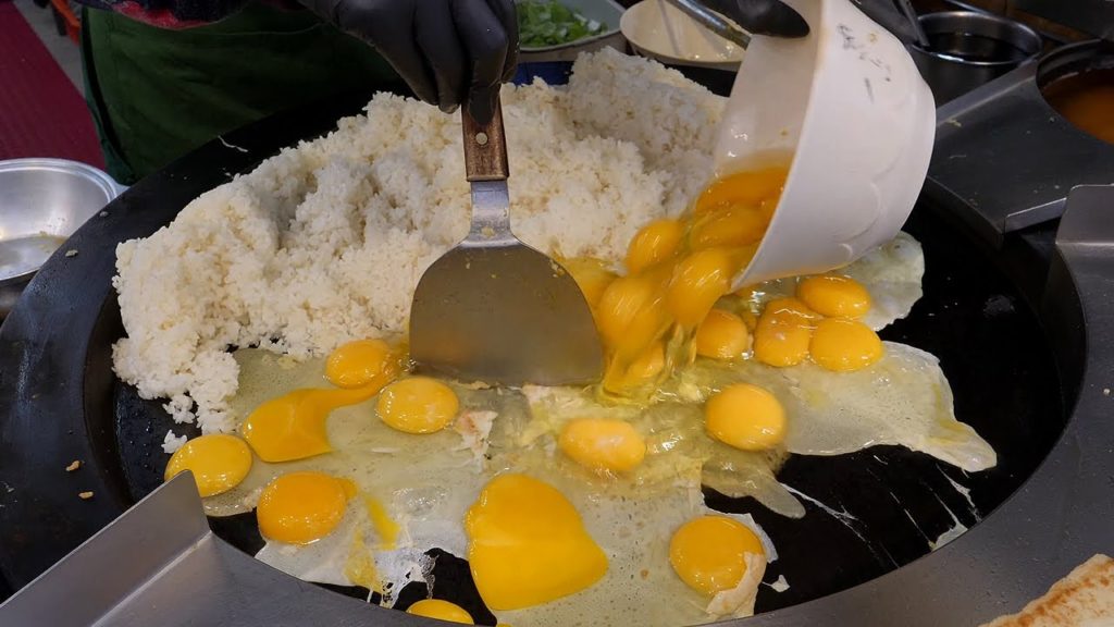 계란 볶음밥 / fried egg rice / taiwanese street food