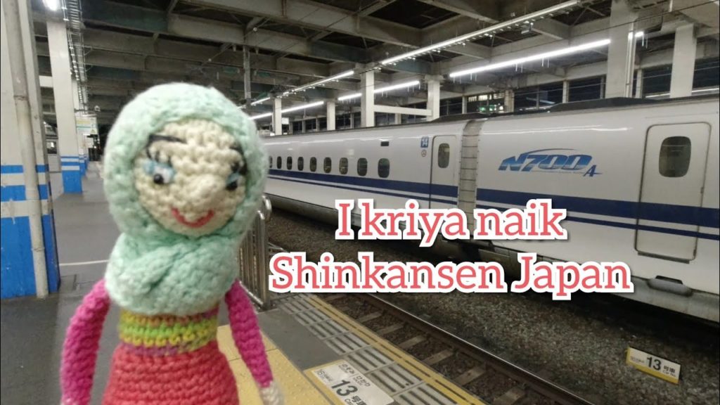 I kriya naik shinkansen Jepang(Travel amigurumi I kriya) episode 2
