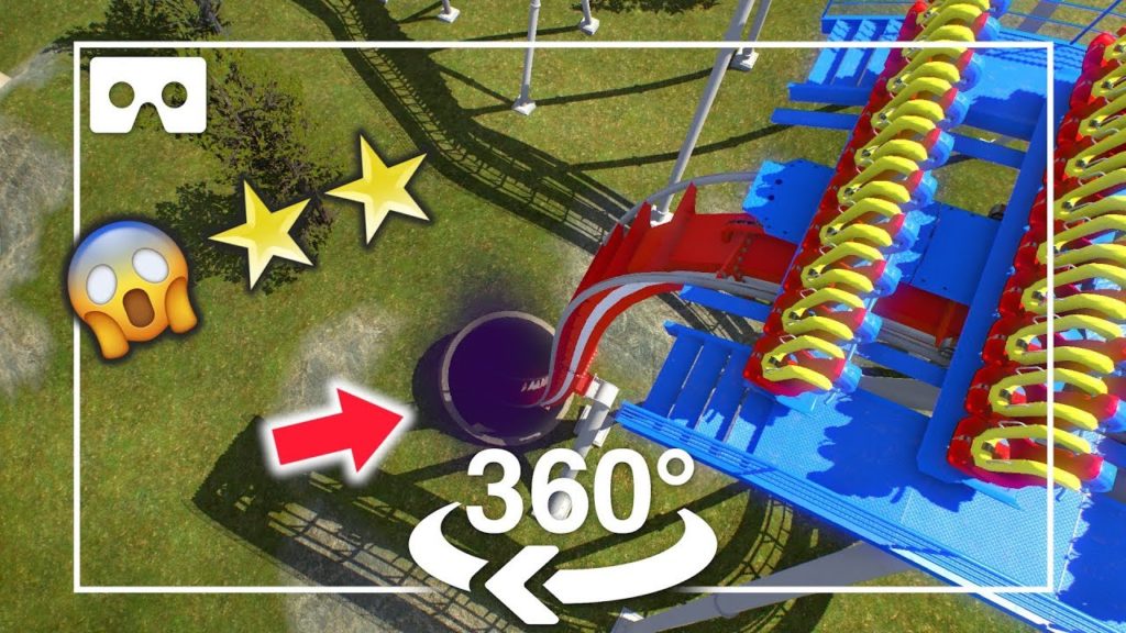 【VR映像】垂直落下するジェットコースターを体験「イエロードロップコースター」【360°】