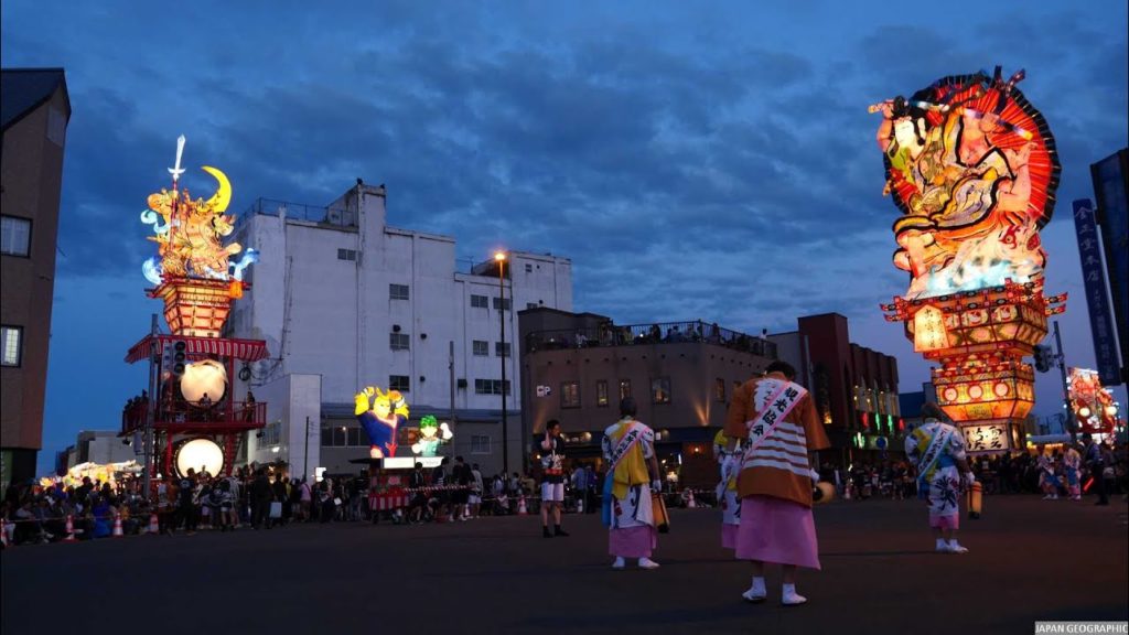 JG HDR 青森 五所川原 たちねぷた 全組 駅前最前列 Aomori,Goshogawara Tachineputa at Starting Point Top Front,All Teams