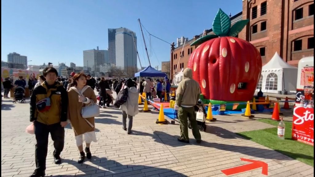 【4K】Walk travel tour on Akarenga(赤レンガ倉庫) at Yokohama【2020】