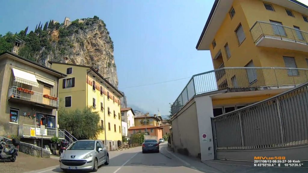 I: Arco. Trentino-Alto Adige. Driving through the city. June 2017