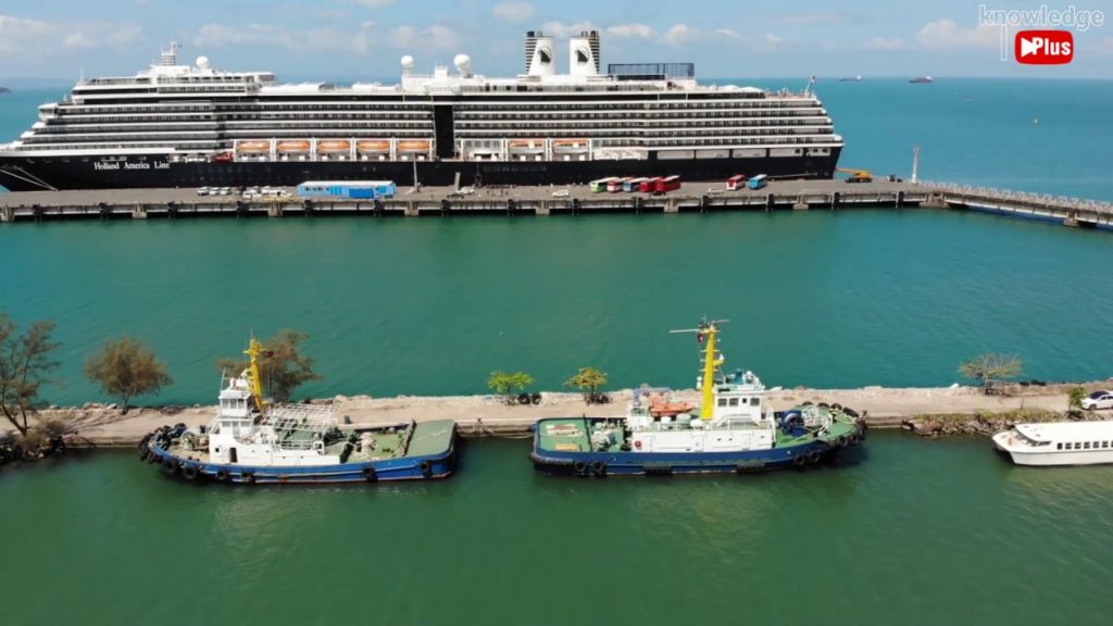 ▷ Aerial Footage of Giant Cruise Ship Westerdam at Sihanoukville Port - 14th February 2020