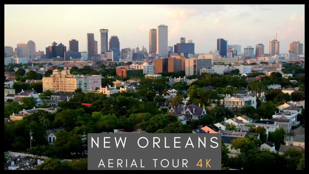 Downtown New Orleans -  4K AERIAL TOUR