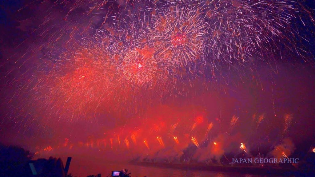 JG 4K 秋田 最前列の大曲花火 2017 オープニング/大会提供花火/フィナーレ  Akita,Omagari Fireworks 2017