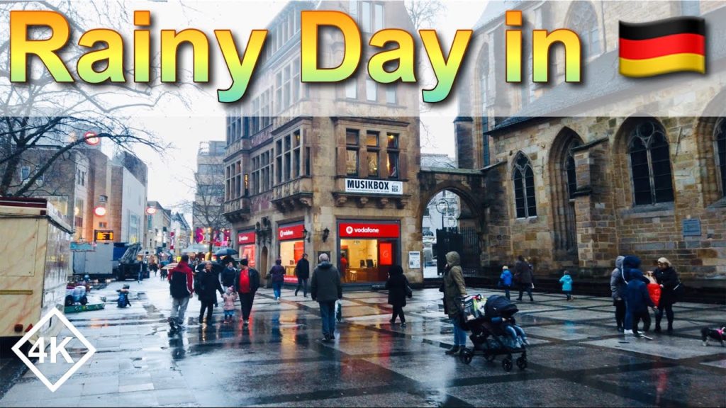 A Rainy Day Walk in Winter – Dortmund City Walking Tour – West Germany City Walk A Rainy Day Walk in Winter - Dortmund City Walking Tour - West Germany City Walk