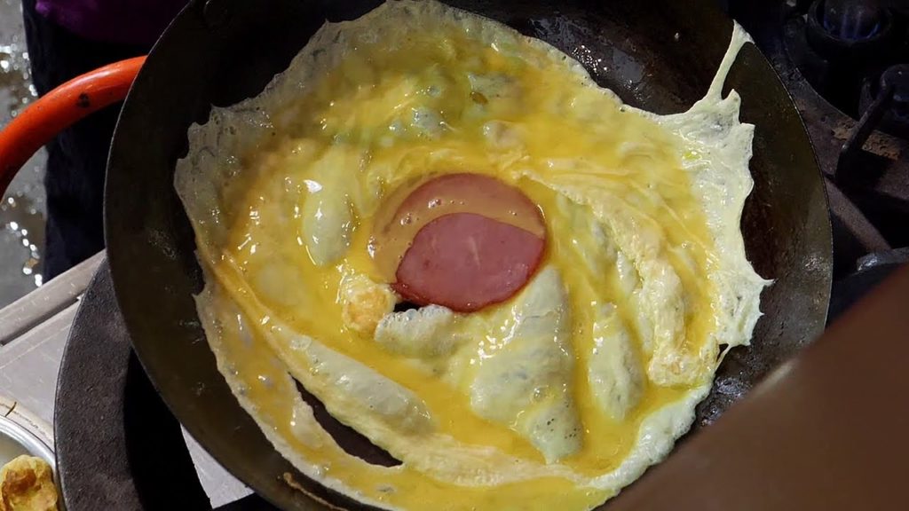 줄서서 먹는 오믈렛 토스트 / omelet egg toast / taiwanese street food