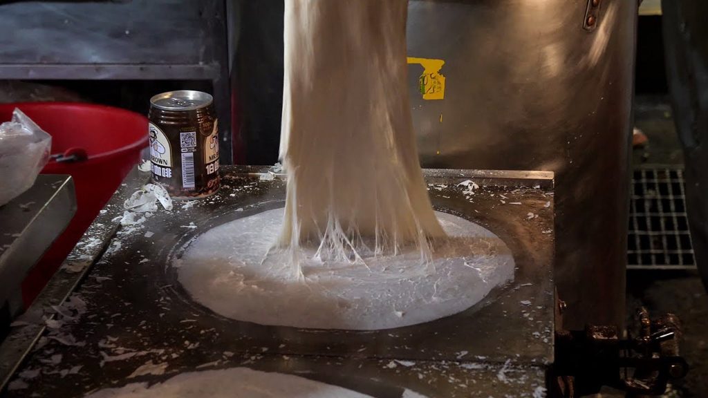 얇은 야채 크레페 / thin vegetable crepe / taiwanese street food