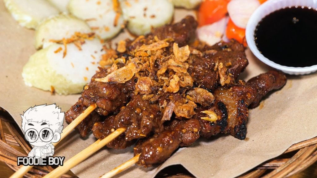 Sate Maranggi(Maranggi Beef Skewers) / Indonesian Street Food / Jakarta Indonesia
