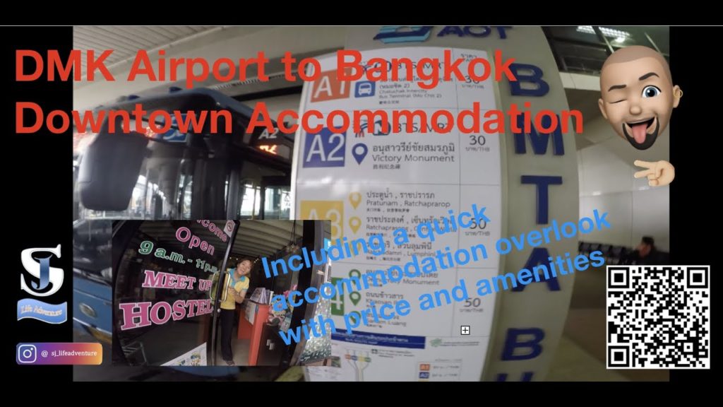 RTW06d - DMK Bangkok Airport to Downtown Transportation & Cheap Accommodation in Bangkok Downtown