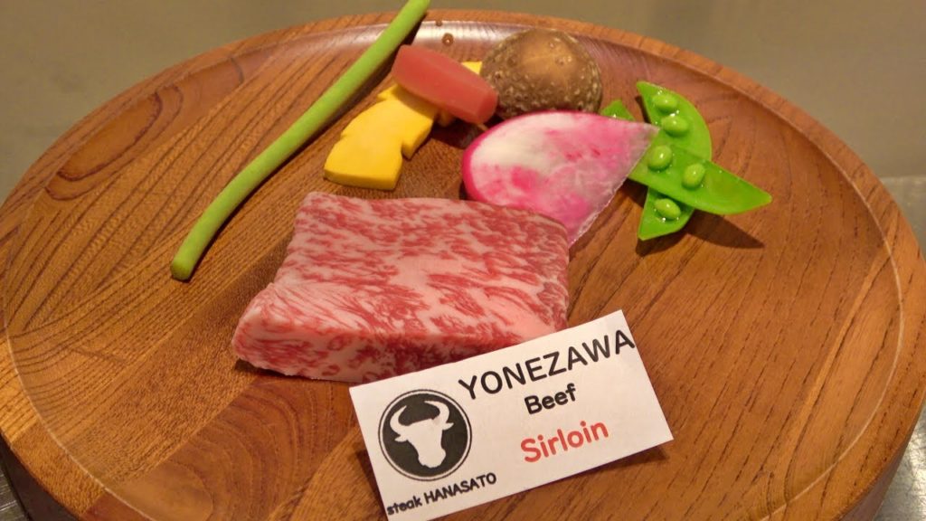 A4 Yonezawa wagyu steak lunch course | teppanyaki in Japan