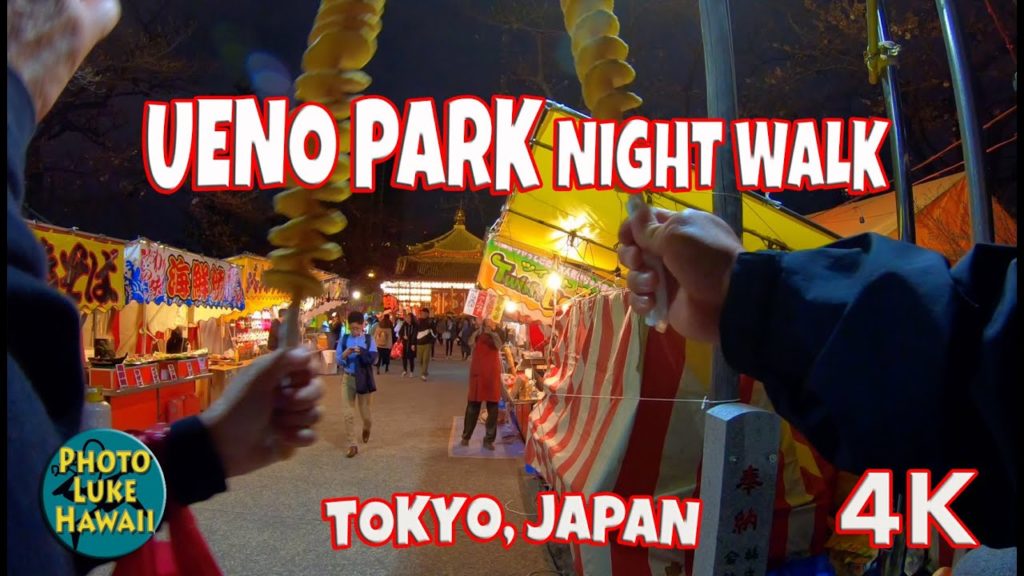 Ueno Park Night Walk Tokyo Japan