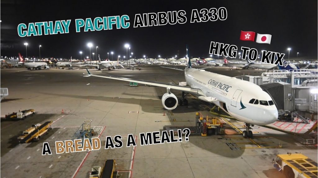 [4K] Cathay Pacific CX566 (Economy) Airbus A330 | Hong Kong (HKG) to Osaka (KIX)