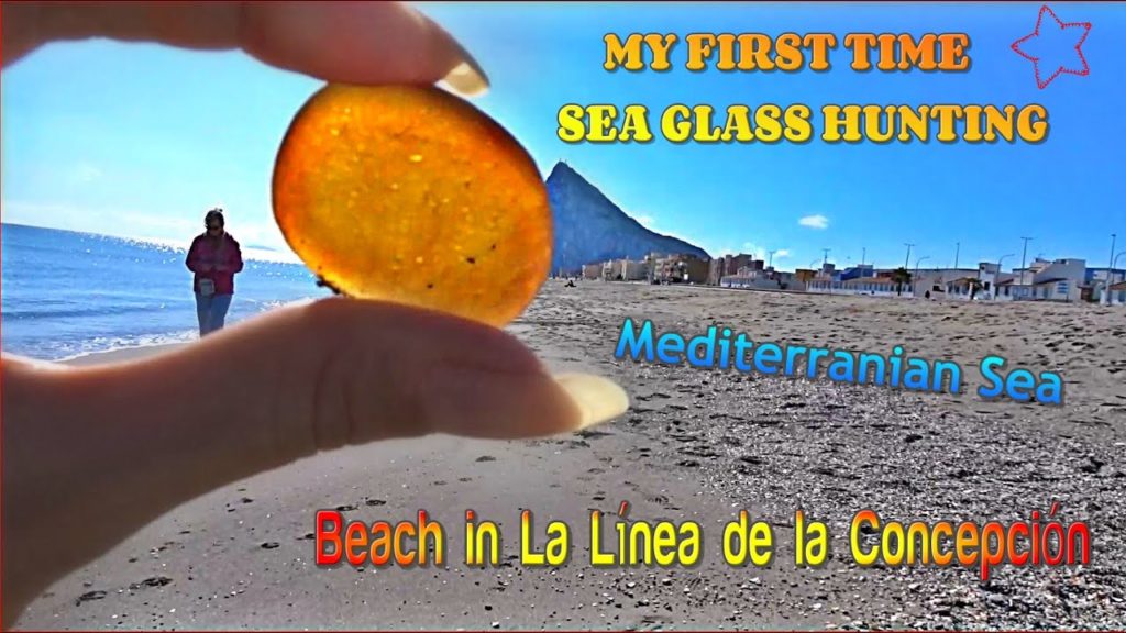 Sea Glass Hunting, Mediterranean Sea, La Linea Beach, Spain