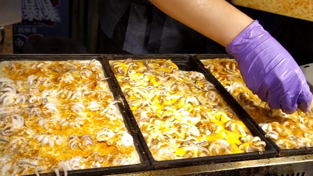 Short Arm Octopus Takoyaki/Japanese Street Food in Taiwan/Taiwan Street Food