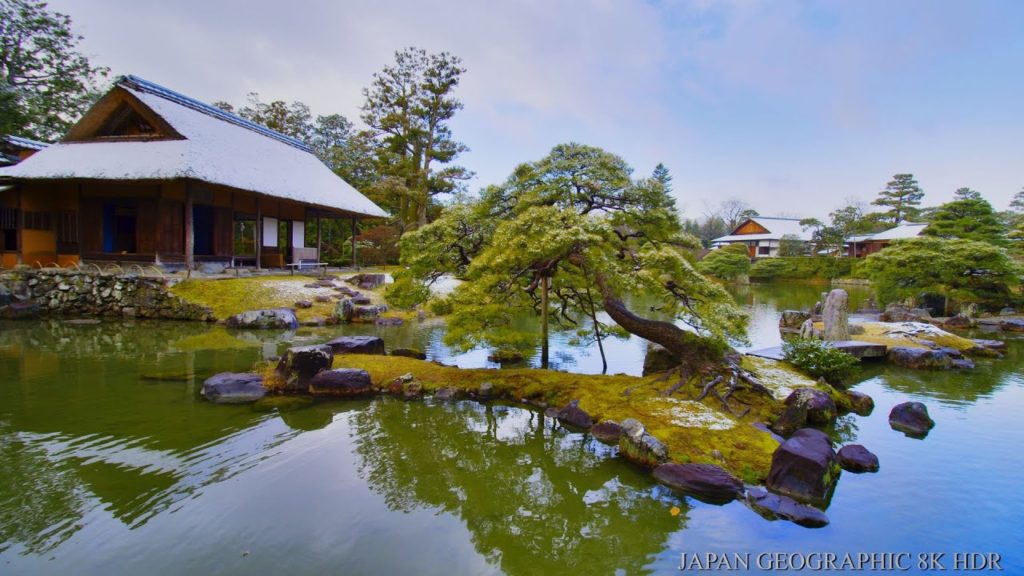 JG☆☆☆☆☆8K HDR Kyoto,Katsura Rikyu Imperial Villa,Stunning Snow Morning;Best in the Year 京都 桂離宮 朝の雪絶景