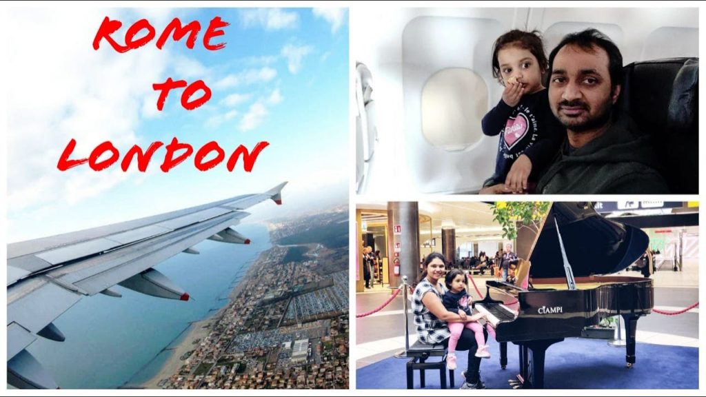 #TRAVEL VLOG / ROME TO LONDON / HOTEL TOUR / ROME AIRPORT / TOP VIEW / ITALY FOOD / DUTY FREE SHOPS
