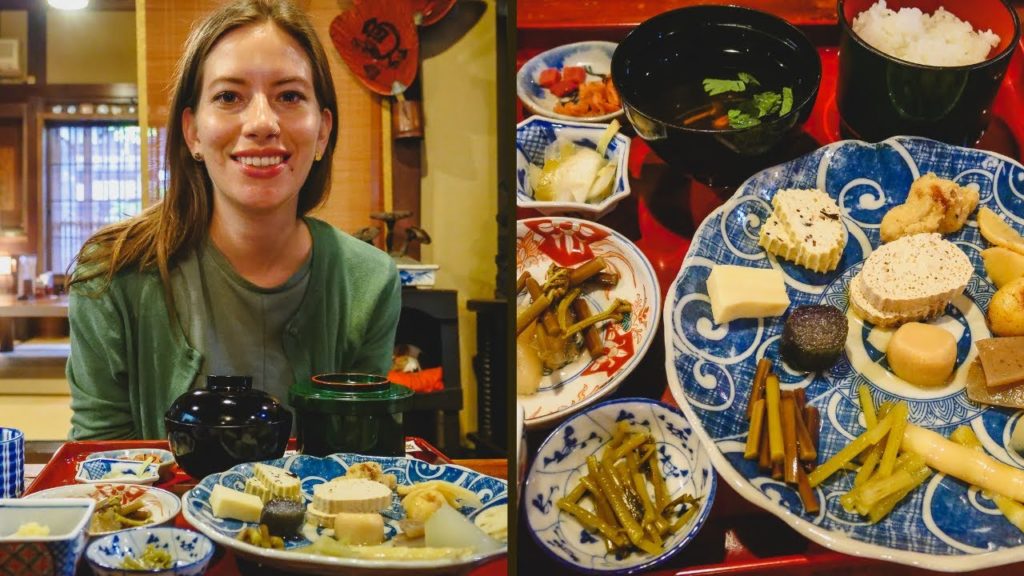 Traditional Japanese Meal with Mountain Vegetables (Sansai Ryori – 山菜) in Takayama, Japan Traditional Japanese Meal with Mountain Vegetables (Sansai Ryori - 山菜) in Takayama, Japan