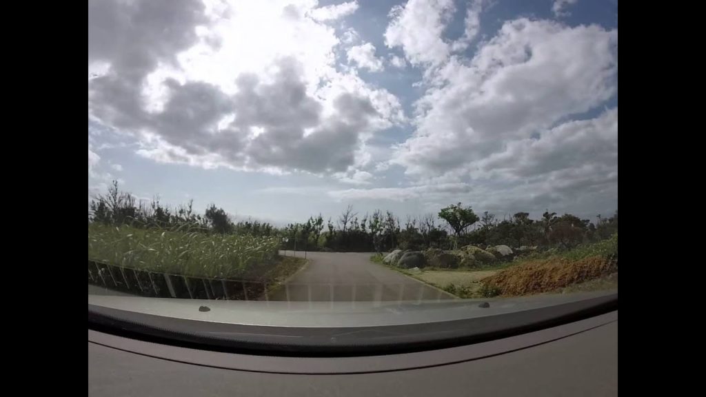 Drive along the Yomitan coastal farmland, Okinawa Mar 10, 2014
