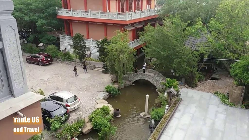 Vietnam Traveling -  Khánh An Monastery, pagoda Japanese architecture  with Tran Le US Food Travel