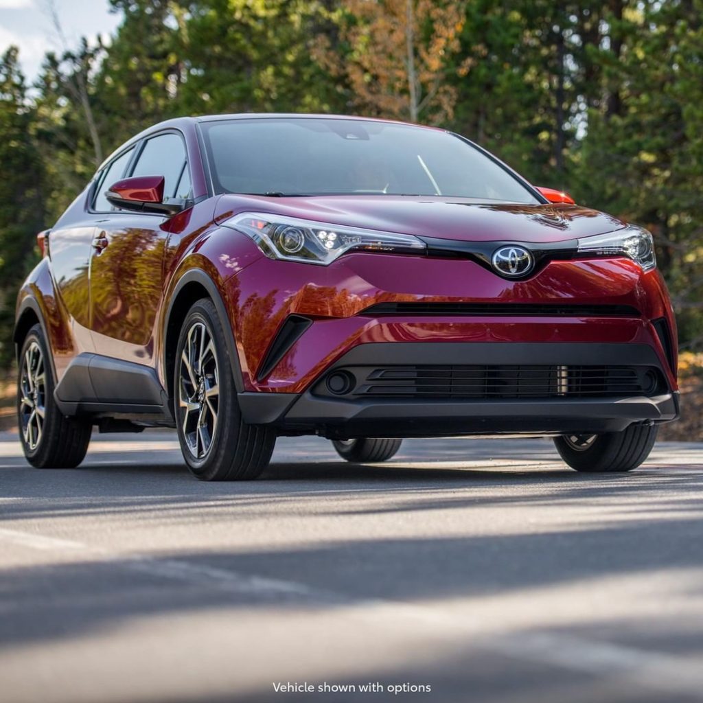 Distinct design with an athletic side.  #ToyotaCHR #LetsGoPlaces...