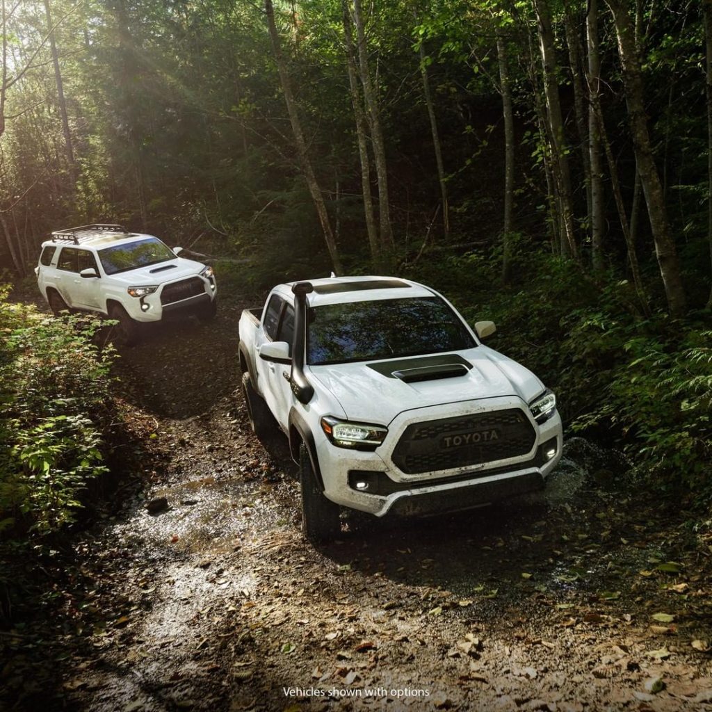 Follow the leaders. #Tacoma #4Runner  #TRD Pro #LetsGoPlaces...