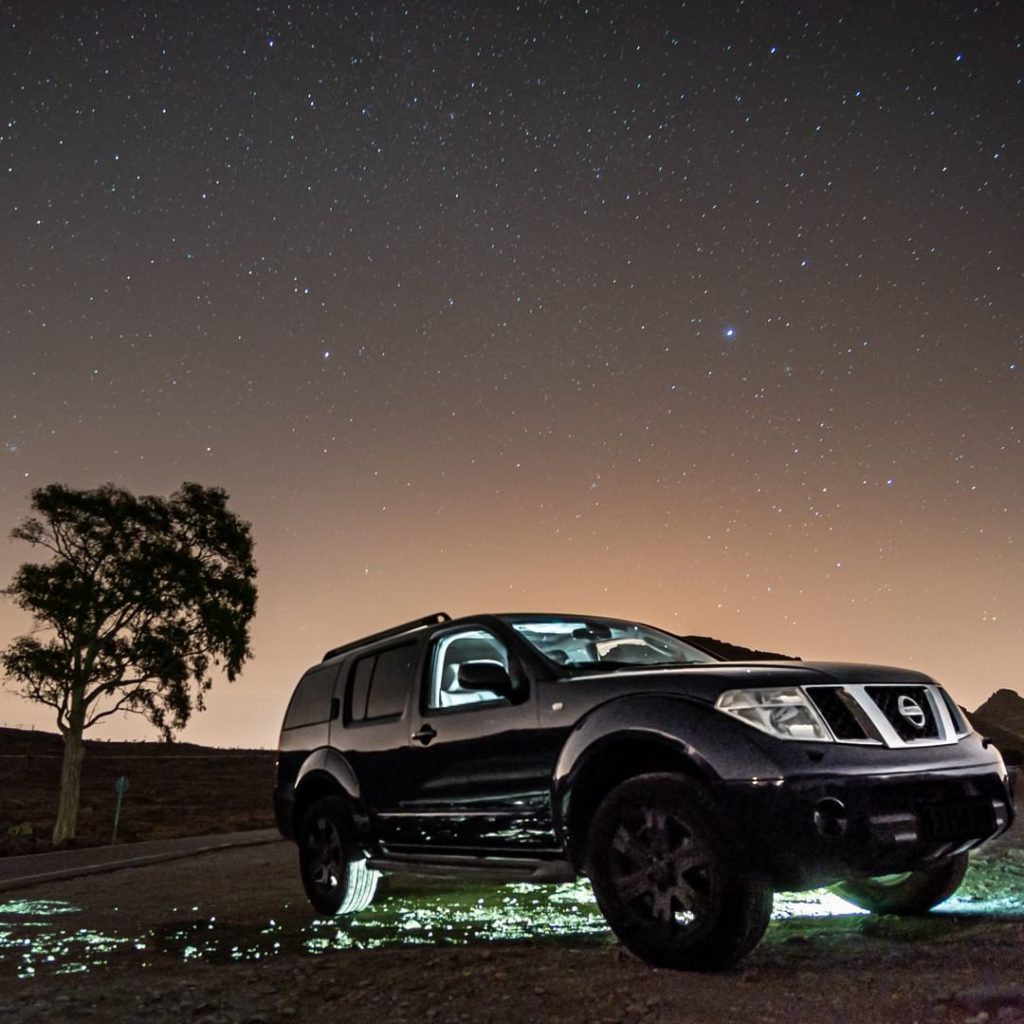Full moon vibes with #NissanPathfinder #Nissan #FullSnowMoon  @el.cuervo.films...