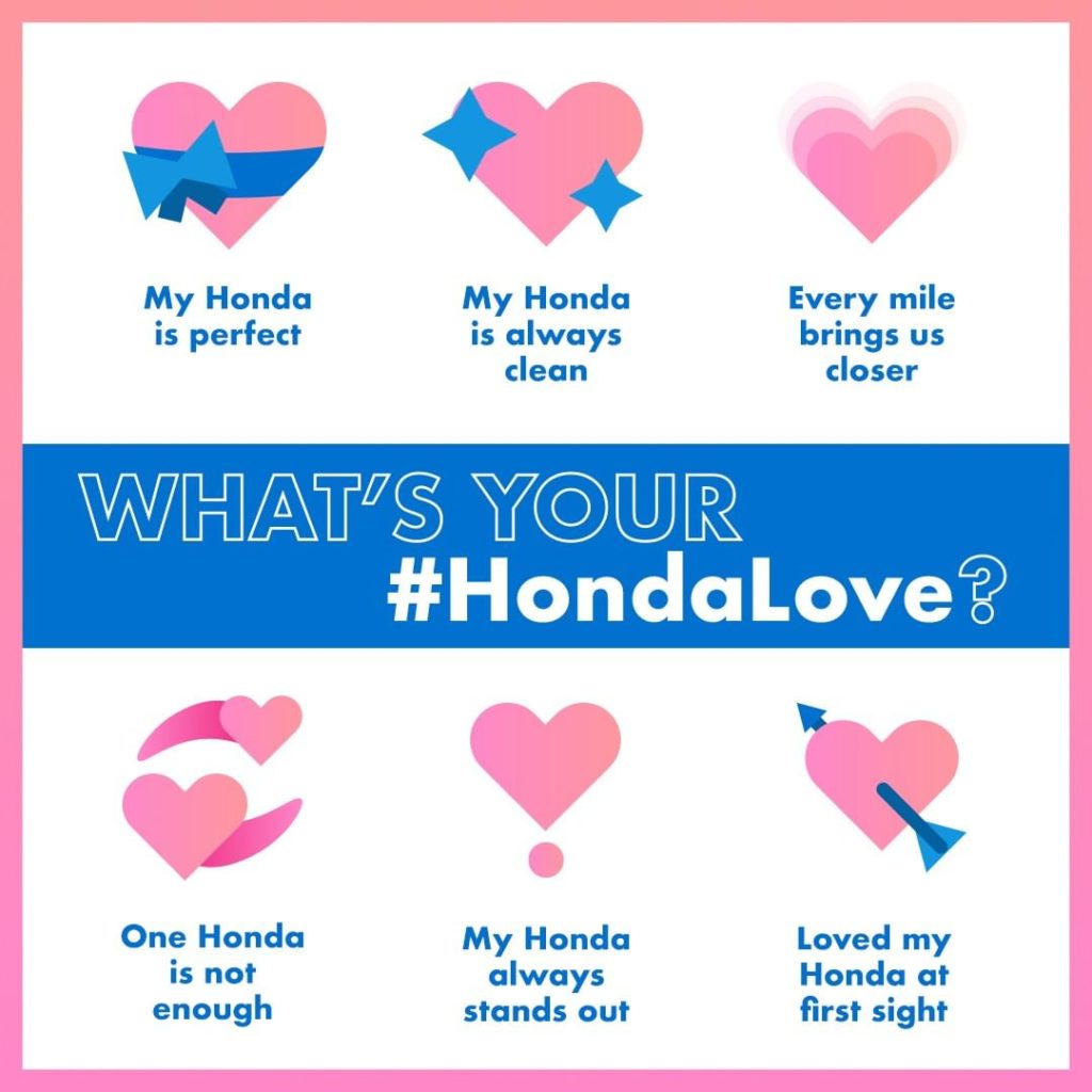 It’s time to profess some #HondaLove. We’re  and . Which emoji are you?...