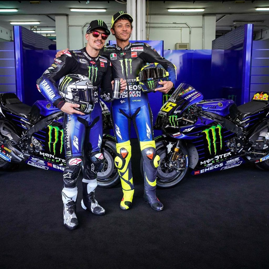 The 2020 Monster Energy Yamaha MotoGP team-mates.
.
.  #MonsterYamaha | #MotoGP ...