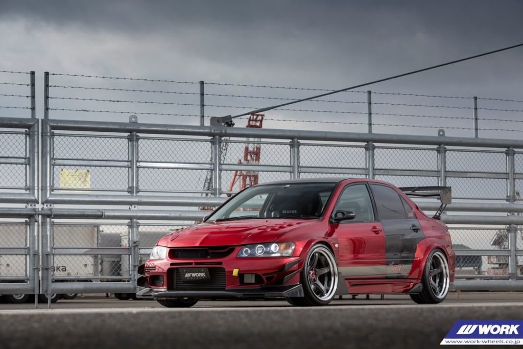 BREAK Mitsubishi LanEvo 7 on WORK Emotion T5R2P #artofwheel #t5r2p...