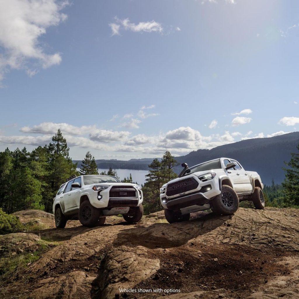 Don't just blaze trails, own them. #Tacoma #4Runner  #TRD Pro #LetsGoPlaces...