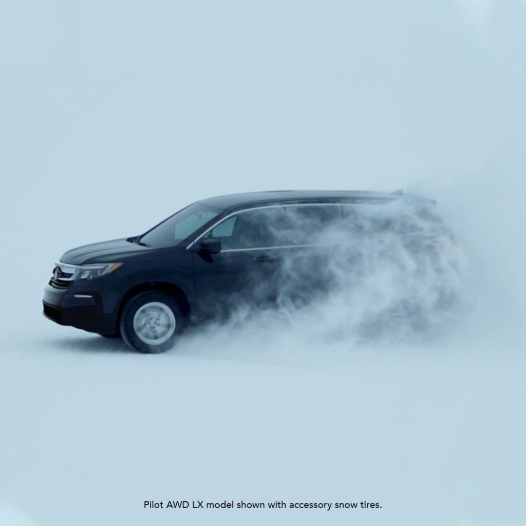 Get in on all the action with the #HondaPilot and make sure no wintery road goes...