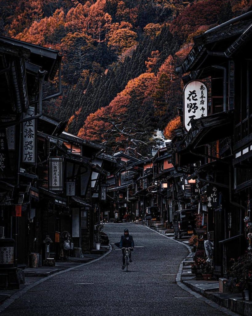 Located on the old Nakasendo merchant trail, the tiny town of Tsumago remains on...