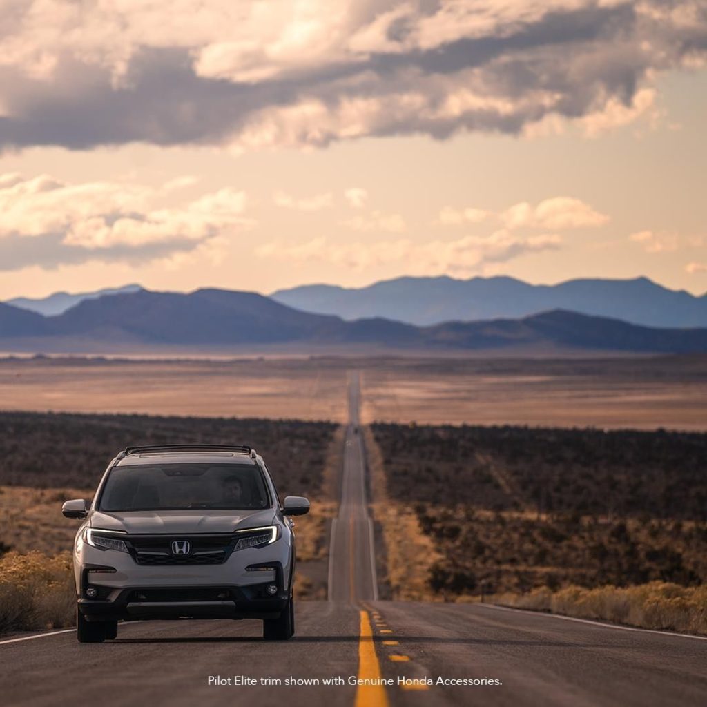 Go the distance. #HondaPilot...