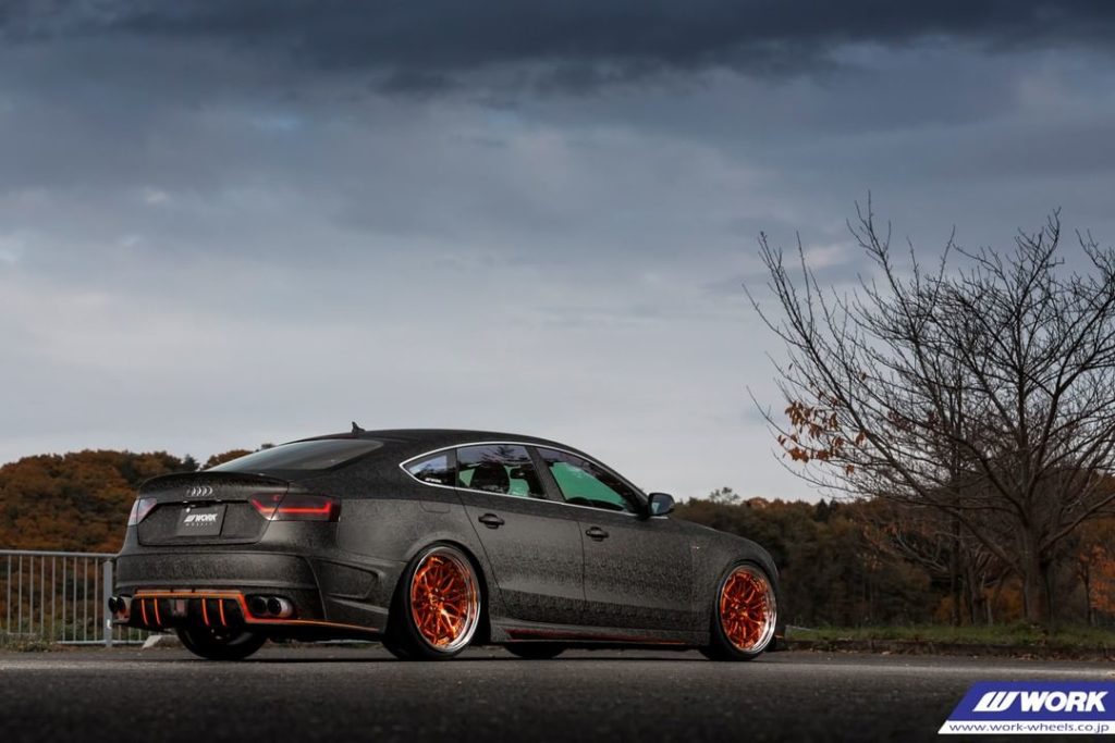 @fessel.jp Audi A5 on NEW WORK Gran Seeker DMX #artofwheel #granseekerdmx...