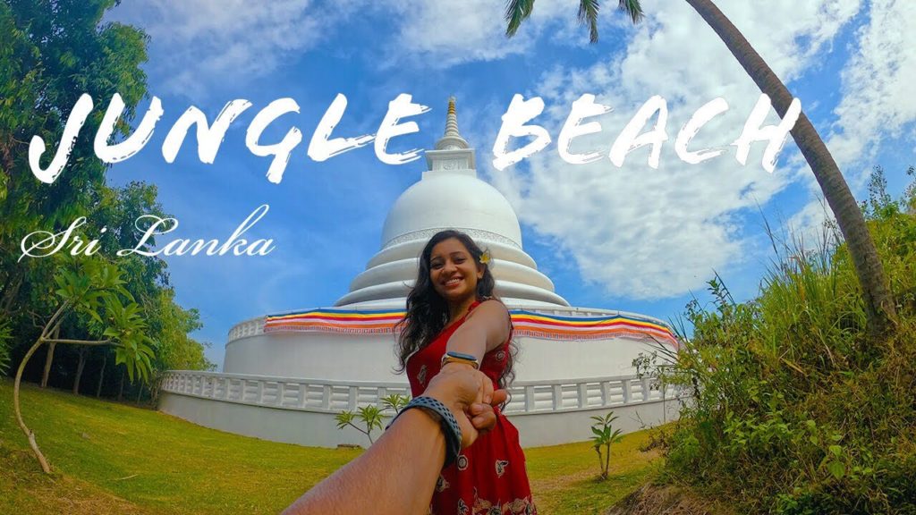 Jungle Beach Unawatuna | Japanese Peace Pagoda Unawatuna | GoPro Hero 8 Cinematic Travel Video