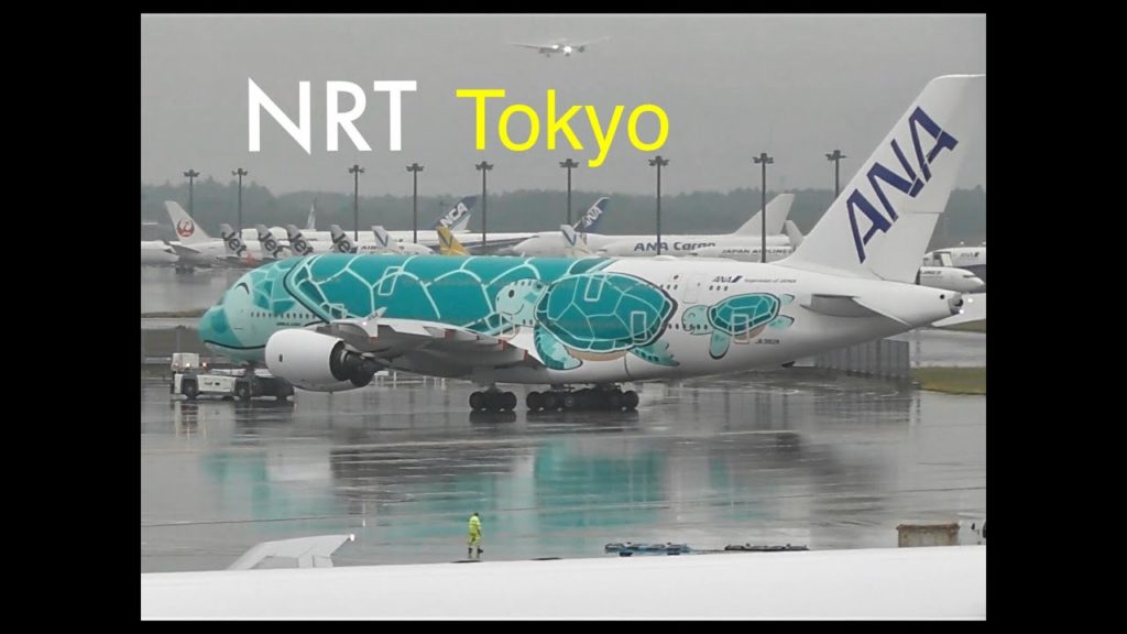 Plane Spotting * ANA A380 JA382A (Kai) at Narita (Tokyo) Airport, Incl. Thai A380...