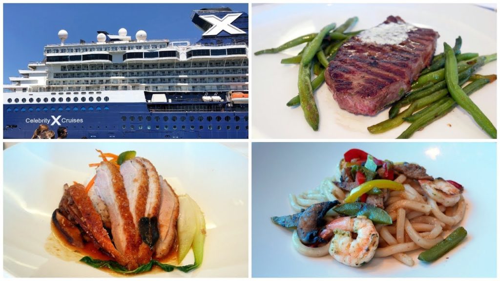 Celebrity Cruises Food Lunch & Menus at Main Dining Room & Spa Cafe (4K)