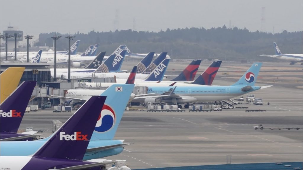 Tokyo Narita Airport Live Webcam Delta A350, A330-900 Thai A380