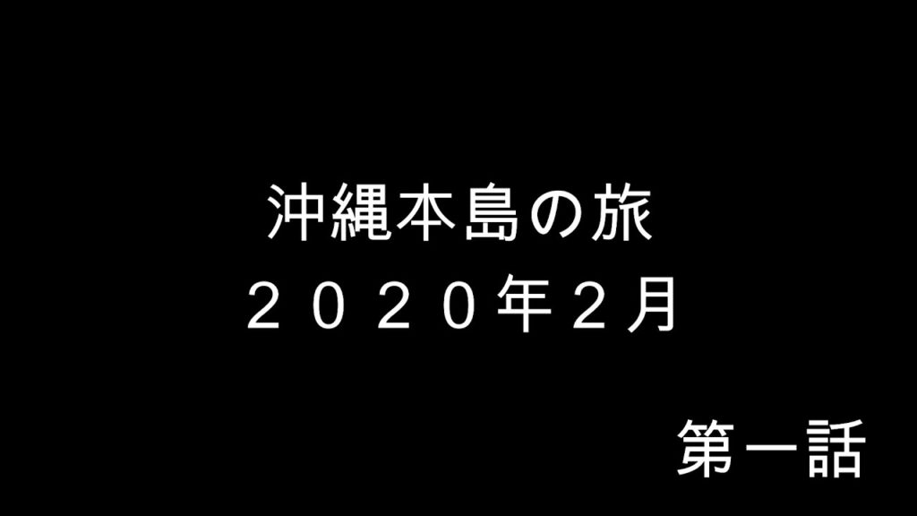 沖縄旅行　２０２０年　２月　第一話