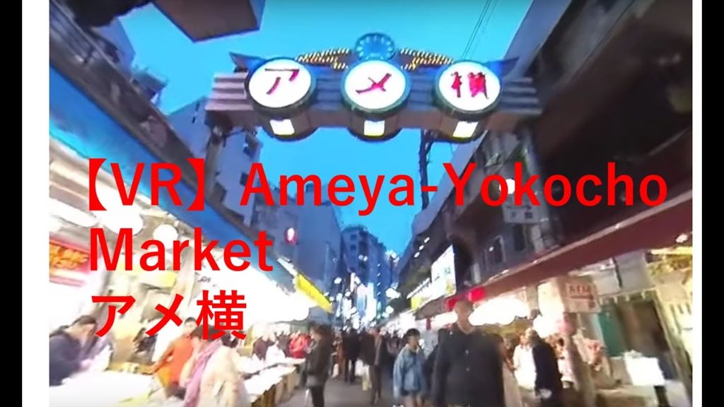 【VR】【Japan】Tour of Ameya-Yokocho Market in Japan：20190323《アメ横》
