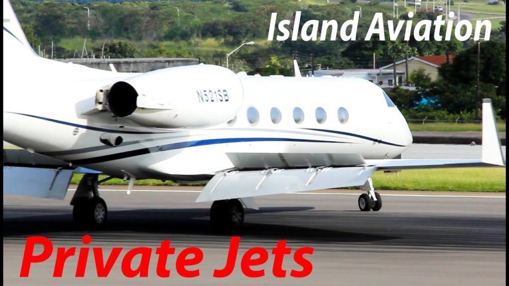 Private Jets Runway 25 Windy Arrivals, Gulfstream G4, Hawker 1000, Phenom 300...@ St. Kitts !!!