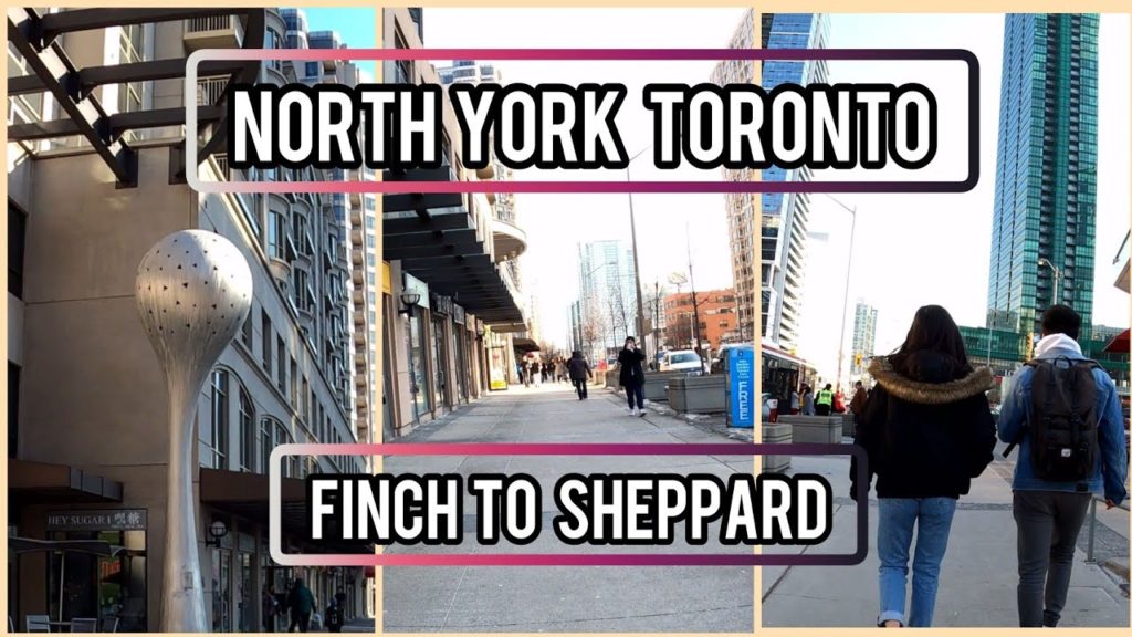 North York,Toronto, Finch To Sheppard along Yonge Street Walk 4K