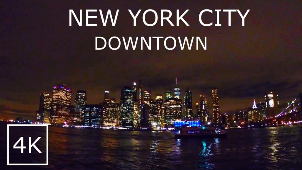 Manhattan View From Brooklyn Park [ 4K ] New York City 브루클린에서 바라본 맨해튼 뉴욕
