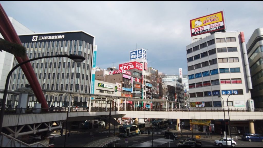 [4K]東京都立川駅周辺を歩いてみた。