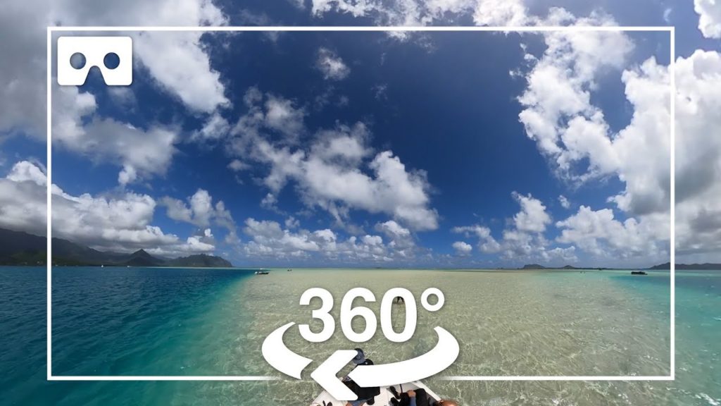 【360VR video】 Private cruise to Hawaii Kaneohe Sandbar.