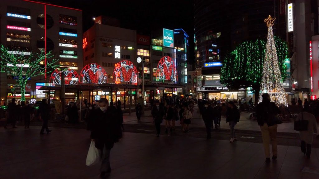 【4K】Night Walk in Tokyo Akabane 【Osmo Pocket】