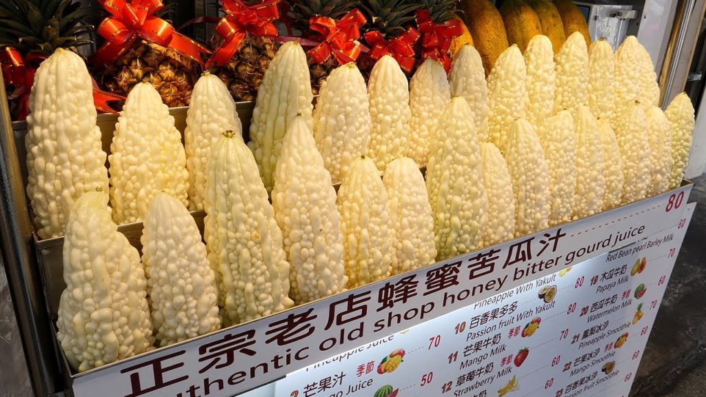 비터 멜론 쥬스 - 여주 / honey bitter melon juice / taiwanese street food